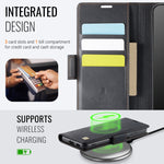 Custodia in pelle magnetica RFID MagSafe con fibbia laterale AutSpace A11 per telefono, For Samsung Galaxy S22 5G, For Samsung Galaxy S21 FE 5G, For Samsung Galaxy S21 5G, For Samsung Galaxy S21+ 5G, For Samsung Galaxy S21 Ultra 5G