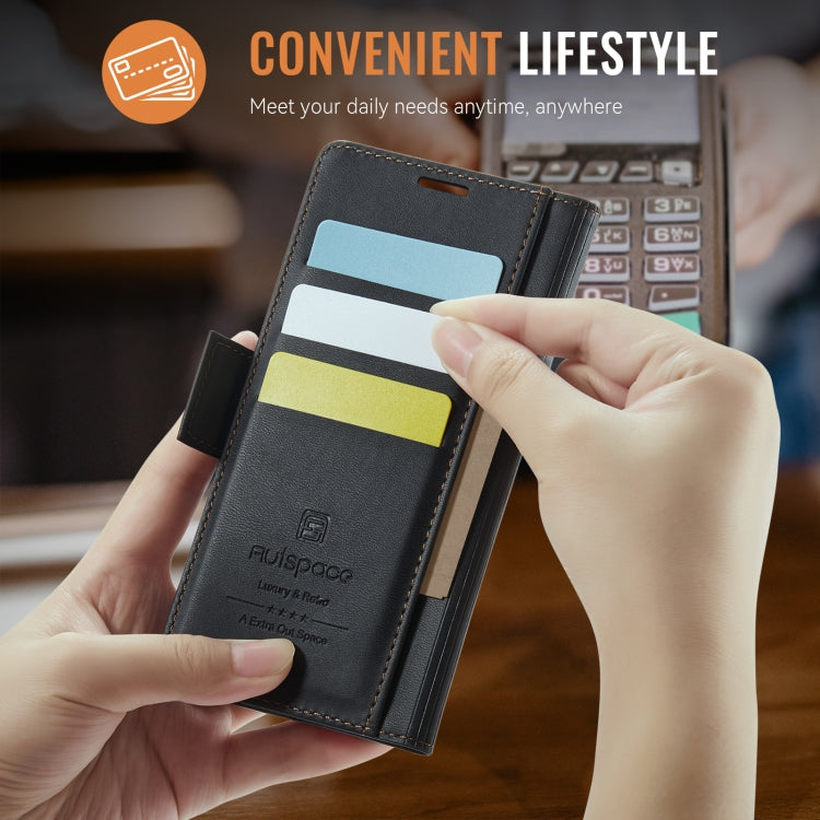 Custodia in pelle magnetica RFID MagSafe con fibbia laterale AutSpace A11 per telefono, For Samsung Galaxy S23 FE 5G, For Samsung Galaxy S23 Ultra 5G, For Samsung Galaxy S23+ 5G, For Samsung Galaxy S23 5G, For Samsung Galaxy S22 Ultra 5G               ...