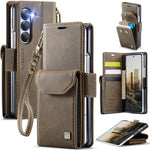 AutSpace A23 Organ Card Bag Custodia magnetica RFID PU per telefono, For Galaxy Z Fold8 5G, For Galaxy Z Fold8 Ultra 5G, For Samsung Galaxy Z Fold7 5G, For Samsung Galaxy Z Fold6 5G, For Samsung Galaxy Z Fold5 5G
