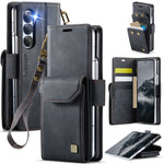 AutSpace A23 Organ Card Bag Custodia magnetica RFID PU per telefono, For Galaxy Z Fold8 5G, For Galaxy Z Fold8 Ultra 5G, For Samsung Galaxy Z Fold7 5G, For Samsung Galaxy Z Fold6 5G, For Samsung Galaxy Z Fold5 5G
