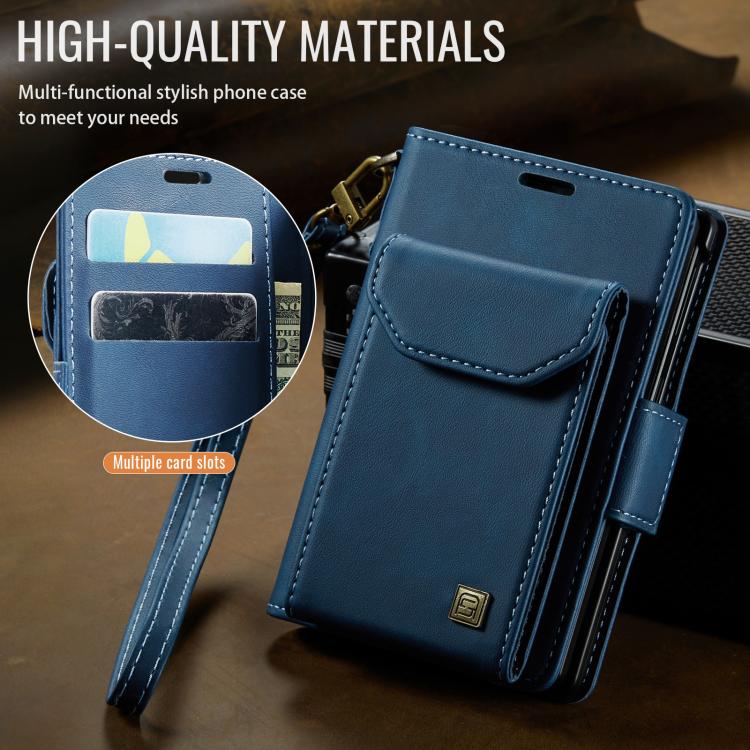 AutSpace A23 Organ Card Bag Custodia magnetica RFID PU per telefono, For Galaxy Z Fold8 5G, For Galaxy Z Fold8 Ultra 5G, For Samsung Galaxy Z Fold7 5G, For Samsung Galaxy Z Fold6 5G, For Samsung Galaxy Z Fold5 5G