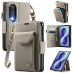 AutSpace A23 Organ Card Bag Custodia magnetica RFID PU per telefono, For Galaxy Z Fold8 5G, For Galaxy Z Fold8 Ultra 5G, For Samsung Galaxy Z Fold7 5G, For Samsung Galaxy Z Fold6 5G, For Samsung Galaxy Z Fold5 5G