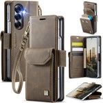 AutSpace A23 Organ Card Bag Custodia magnetica RFID PU per telefono, For Galaxy Z Fold8 5G, For Galaxy Z Fold8 Ultra 5G, For Samsung Galaxy Z Fold7 5G, For Samsung Galaxy Z Fold6 5G, For Samsung Galaxy Z Fold5 5G