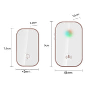 Campanello wireless impermeabile 2 in 1 con telecomando a lunga distanza, Silver, A20 Pro