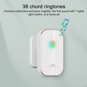 Campanello wireless impermeabile 2 in 1 con telecomando a lunga distanza, Silver, A20 Pro
