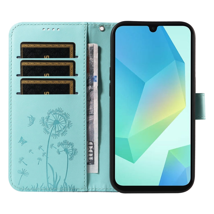 Custodia per telefono in pelle con motivo in rilievo di tarassaco, For Samsung Galaxy A26 5G Global