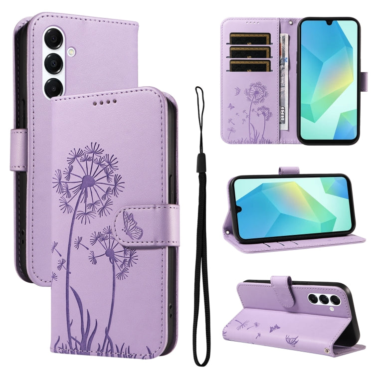 Custodia per telefono in pelle con motivo in rilievo di tarassaco, For Samsung Galaxy A26 5G Global