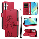 Custodia per telefono in pelle con motivo in rilievo di tarassaco, For Samsung Galaxy A26 5G Global