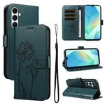 Custodia per telefono in pelle con motivo in rilievo di tarassaco, For Samsung Galaxy A26 5G Global