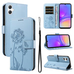 Custodia per telefono in pelle con motivo in rilievo di tarassaco, For Samsung Galaxy A07 5G, For Samsung Galaxy A36 5G, For Samsung Galaxy A06 5G / 4G, For Samsung Galaxy A56 5G