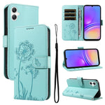 Custodia per telefono in pelle con motivo in rilievo di tarassaco, For Samsung Galaxy A07 5G, For Samsung Galaxy A36 5G, For Samsung Galaxy A06 5G / 4G, For Samsung Galaxy A56 5G