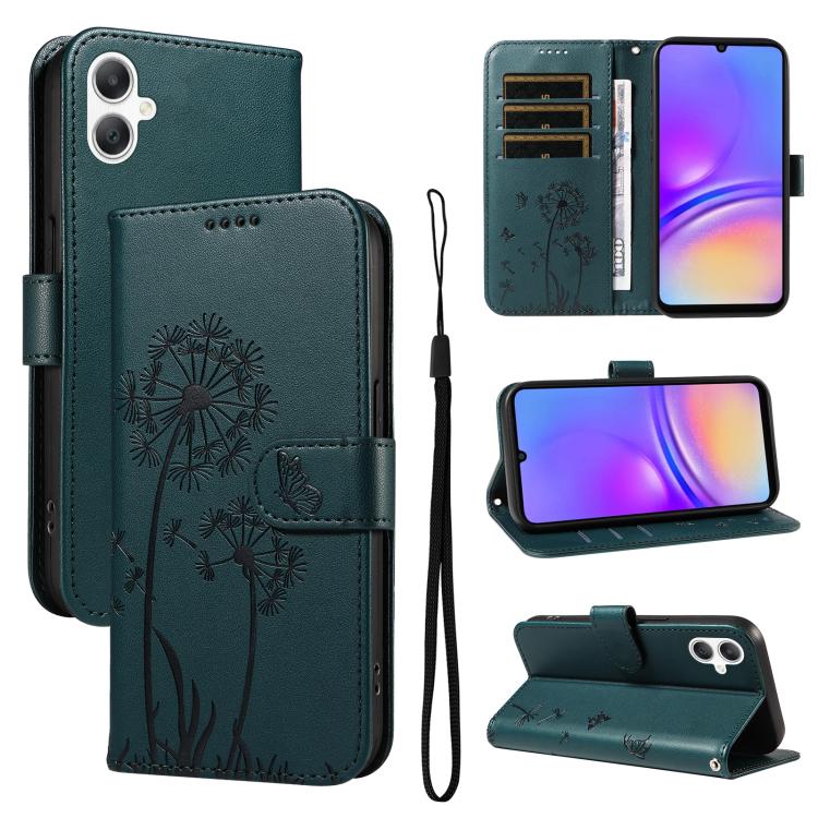 Custodia per telefono in pelle con motivo in rilievo di tarassaco, For Samsung Galaxy A07 5G, For Samsung Galaxy A36 5G, For Samsung Galaxy A06 5G / 4G, For Samsung Galaxy A56 5G