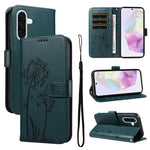 Custodia per telefono in pelle con motivo in rilievo di tarassaco, For Samsung Galaxy A07 5G, For Samsung Galaxy A36 5G, For Samsung Galaxy A06 5G / 4G, For Samsung Galaxy A56 5G