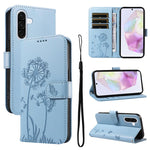 Custodia per telefono in pelle con motivo in rilievo di tarassaco, For Samsung Galaxy A07 5G, For Samsung Galaxy A36 5G, For Samsung Galaxy A06 5G / 4G, For Samsung Galaxy A56 5G