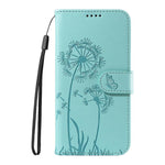 Custodia per telefono in pelle con motivo in rilievo di tarassaco, For Samsung Galaxy S26+ 5G, For Samsung Galaxy S26 Edge 5G, For Samsung Galaxy S26 Ultra 5G, For Samsung Galaxy S26 5G