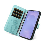 Custodia per telefono in pelle con motivo in rilievo di tarassaco, For Samsung Galaxy S26+ 5G, For Samsung Galaxy S26 Edge 5G, For Samsung Galaxy S26 Ultra 5G, For Samsung Galaxy S26 5G