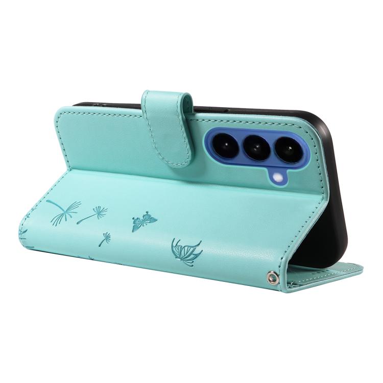 Custodia per telefono in pelle con motivo in rilievo di tarassaco, For Samsung Galaxy S26+ 5G, For Samsung Galaxy S26 Edge 5G, For Samsung Galaxy S26 Ultra 5G, For Samsung Galaxy S26 5G