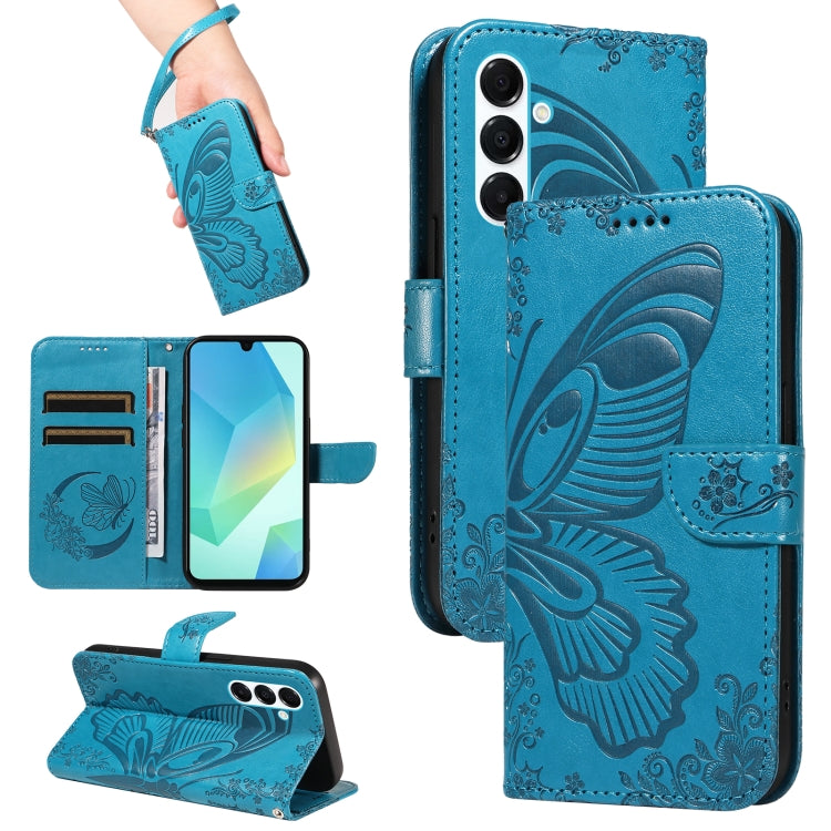 Custodia per telefono in pelle goffrata con farfalla a coda di rondine, For Samsung Galaxy A36 5G / M56 5G, For Samsung Galaxy A06 5G / 4G, For Samsung Galaxy A56 5G, For Samsung Galaxy A26 5G Global