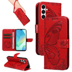 Custodia per telefono in pelle goffrata con farfalla a coda di rondine, For Samsung Galaxy A36 5G / M56 5G, For Samsung Galaxy A06 5G / 4G, For Samsung Galaxy A56 5G, For Samsung Galaxy A26 5G Global
