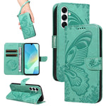 Custodia per telefono in pelle goffrata con farfalla a coda di rondine, For Samsung Galaxy A36 5G / M56 5G, For Samsung Galaxy A06 5G / 4G, For Samsung Galaxy A56 5G, For Samsung Galaxy A26 5G Global