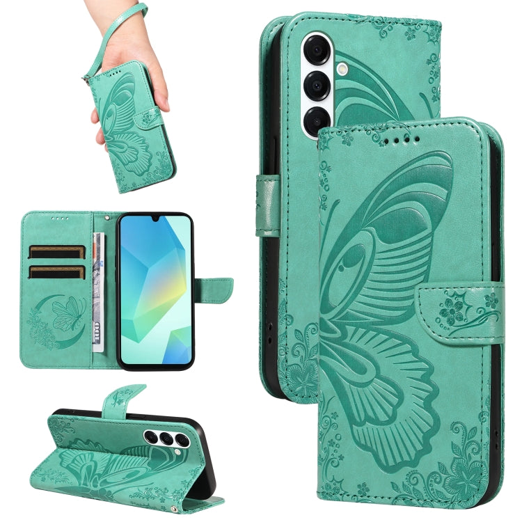 Custodia per telefono in pelle goffrata con farfalla a coda di rondine, For Samsung Galaxy A36 5G / M56 5G, For Samsung Galaxy A06 5G / 4G, For Samsung Galaxy A56 5G, For Samsung Galaxy A26 5G Global