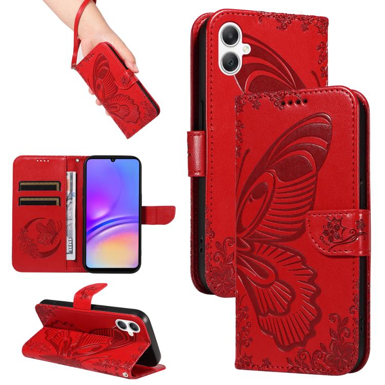 Custodia per telefono in pelle goffrata con farfalla a coda di rondine, For Samsung Galaxy A36 5G / M56 5G, For Samsung Galaxy A06 5G / 4G, For Samsung Galaxy A56 5G, For Samsung Galaxy A26 5G Global