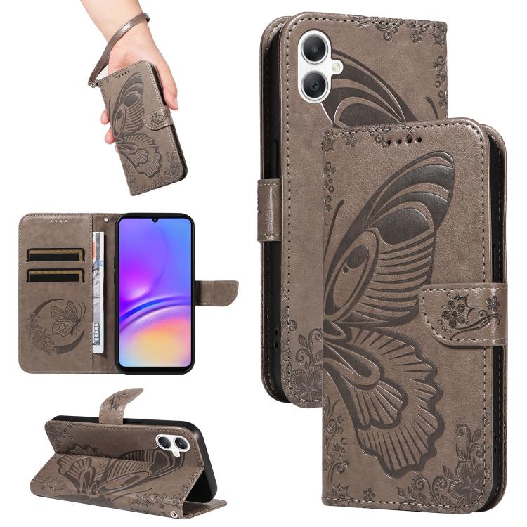 Custodia per telefono in pelle goffrata con farfalla a coda di rondine, For Samsung Galaxy A36 5G / M56 5G, For Samsung Galaxy A06 5G / 4G, For Samsung Galaxy A56 5G, For Samsung Galaxy A26 5G Global