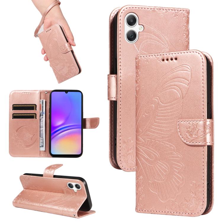 Custodia per telefono in pelle goffrata con farfalla a coda di rondine, For Samsung Galaxy A57 5G, For Samsung Galaxy A37 5G, For Galaxy A27 5G, For Samsung Galaxy A07 5G