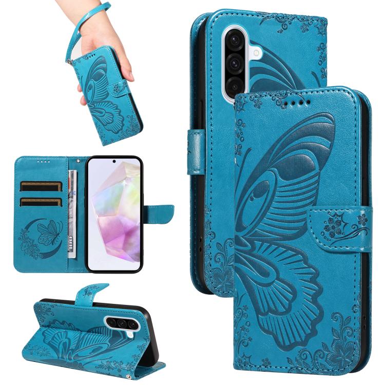 Custodia per telefono in pelle goffrata con farfalla a coda di rondine, For Samsung Galaxy A36 5G / M56 5G, For Samsung Galaxy A06 5G / 4G, For Samsung Galaxy A56 5G, For Samsung Galaxy A26 5G Global