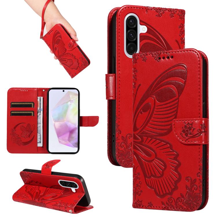 Custodia per telefono in pelle goffrata con farfalla a coda di rondine, For Samsung Galaxy A36 5G / M56 5G, For Samsung Galaxy A06 5G / 4G, For Samsung Galaxy A56 5G, For Samsung Galaxy A26 5G Global