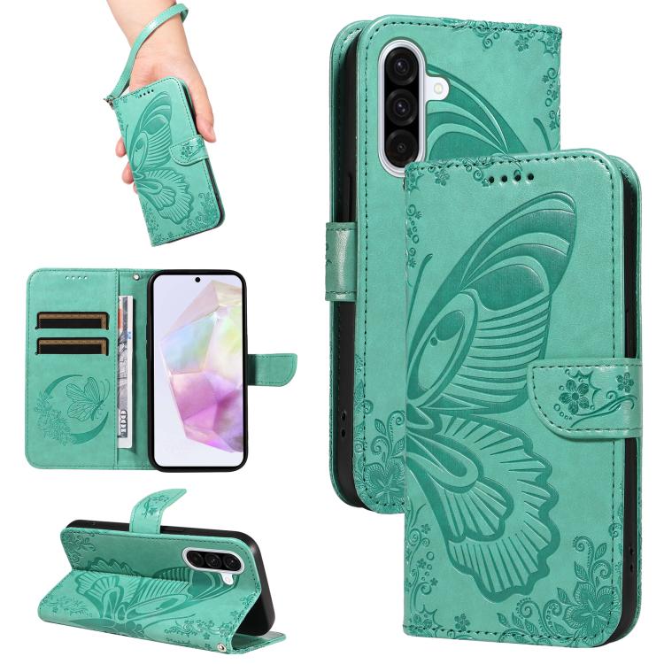 Custodia per telefono in pelle goffrata con farfalla a coda di rondine, For Samsung Galaxy A36 5G / M56 5G, For Samsung Galaxy A06 5G / 4G, For Samsung Galaxy A56 5G, For Samsung Galaxy A26 5G Global