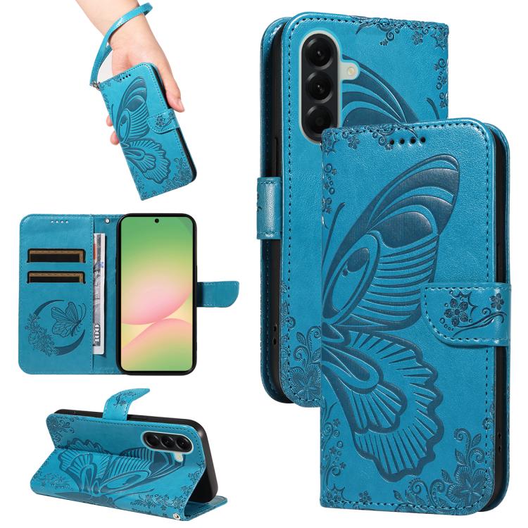 Custodia per telefono in pelle goffrata con farfalla a coda di rondine, For Samsung Galaxy A57 5G, For Samsung Galaxy A37 5G, For Galaxy A27 5G, For Samsung Galaxy A07 5G