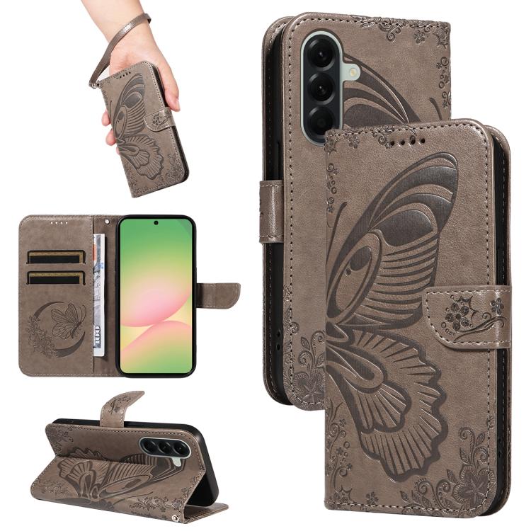 Custodia per telefono in pelle goffrata con farfalla a coda di rondine, For Samsung Galaxy A57 5G, For Samsung Galaxy A37 5G, For Galaxy A27 5G, For Samsung Galaxy A07 5G