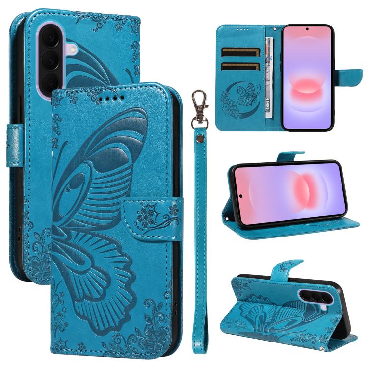 Custodia per telefono in pelle goffrata con farfalla a coda di rondine, For Samsung Galaxy A57 5G, For Samsung Galaxy A37 5G, For Galaxy A27 5G, For Samsung Galaxy A07 5G