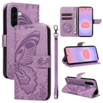 Custodia per telefono in pelle goffrata con farfalla a coda di rondine, For Samsung Galaxy A57 5G, For Samsung Galaxy A37 5G, For Galaxy A27 5G, For Samsung Galaxy A07 5G