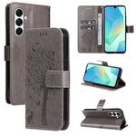 Custodia per telefono in pelle con motivo in rilievo albero e gatto, For Samsung Galaxy A56 5G, For Samsung Galaxy A26 5G Global
