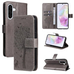 Custodia per telefono in pelle con motivo in rilievo albero e gatto, For Samsung Galaxy A56 5G, For Samsung Galaxy A26 5G Global