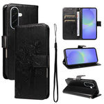 Custodia per telefono in pelle con motivo in rilievo albero e gatto, For Samsung Galaxy A57 5G, For Samsung Galaxy A37 5G