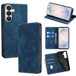 Custodia per telefono in pelle magnetica con spazzola antifurto RFID, For Samsung Galaxy S26+ 5G, For Samsung Galaxy S26 Ultra 5G, For Samsung Galaxy S26 5G, For Samsung Galaxy S25 5G