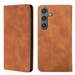 Custodia magnetica in pelle per telefono Skin Feel, For Samsung Galaxy S26+ 5G, For Samsung Galaxy S26 Ultra 5G, For Samsung Galaxy S26 5G, For Samsung Galaxy S25 5G