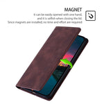 Custodia magnetica in pelle per telefono Skin Feel, For Samsung Galaxy S25+ 5G, For Samsung Galaxy S25 Ultra 5G