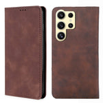 Custodia magnetica in pelle per telefono Skin Feel, For Samsung Galaxy S25+ 5G, For Samsung Galaxy S25 Ultra 5G