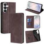 Custodia magnetica in pelle per telefono Skin Feel, For Samsung Galaxy S26+ 5G, For Samsung Galaxy S26 Ultra 5G, For Samsung Galaxy S26 5G, For Samsung Galaxy S25 5G