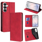 Custodia magnetica in pelle per telefono Skin Feel, For Samsung Galaxy S26+ 5G, For Samsung Galaxy S26 Ultra 5G, For Samsung Galaxy S26 5G, For Samsung Galaxy S25 5G