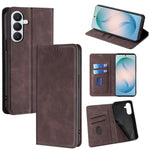 Custodia magnetica in pelle per telefono Skin Feel, For Samsung Galaxy S26+ 5G, For Samsung Galaxy S26 Ultra 5G, For Samsung Galaxy S26 5G, For Samsung Galaxy S25 5G
