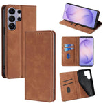 Custodia magnetica in pelle per telefono Skin Feel, For Samsung Galaxy S26+ 5G, For Samsung Galaxy S26 Ultra 5G, For Samsung Galaxy S26 5G, For Samsung Galaxy S25 5G