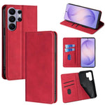 Custodia magnetica in pelle per telefono Skin Feel, For Samsung Galaxy S26+ 5G, For Samsung Galaxy S26 Ultra 5G, For Samsung Galaxy S26 5G, For Samsung Galaxy S25 5G