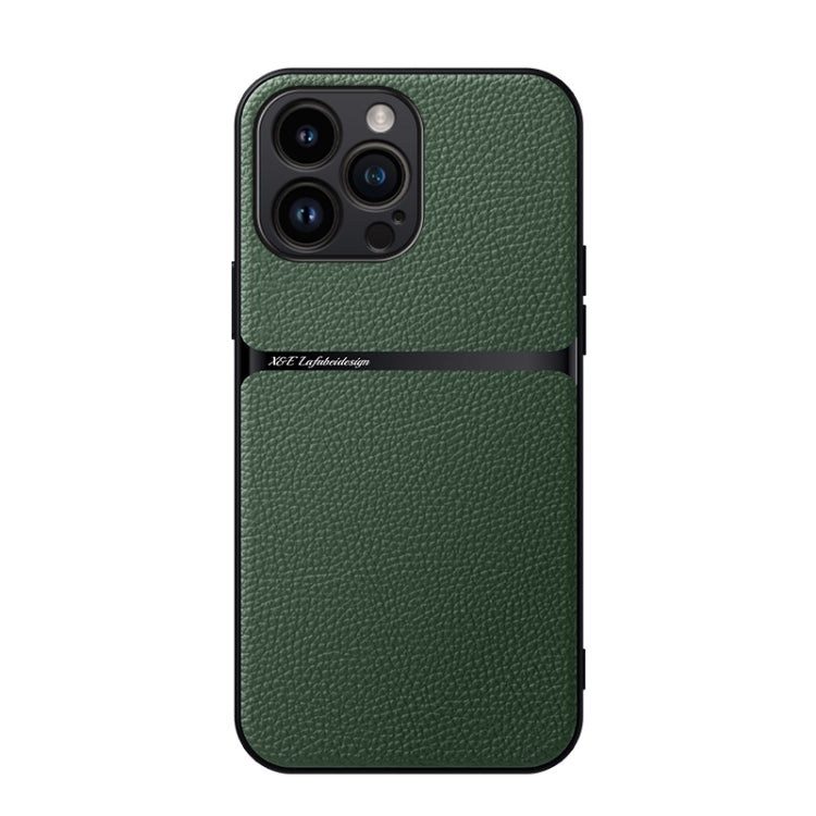 Custodia per telefono antiurto con copertura completa magnetica in pelle Litchi, For iPhone Air, For iPhone 16 Pro Max, For iPhone 16 Pro, For iPhone 16 Plus