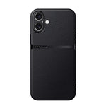 Custodia per telefono antiurto con copertura completa magnetica in pelle Litchi, For iPhone Air, For iPhone 16 Pro Max, For iPhone 16 Pro, For iPhone 16 Plus