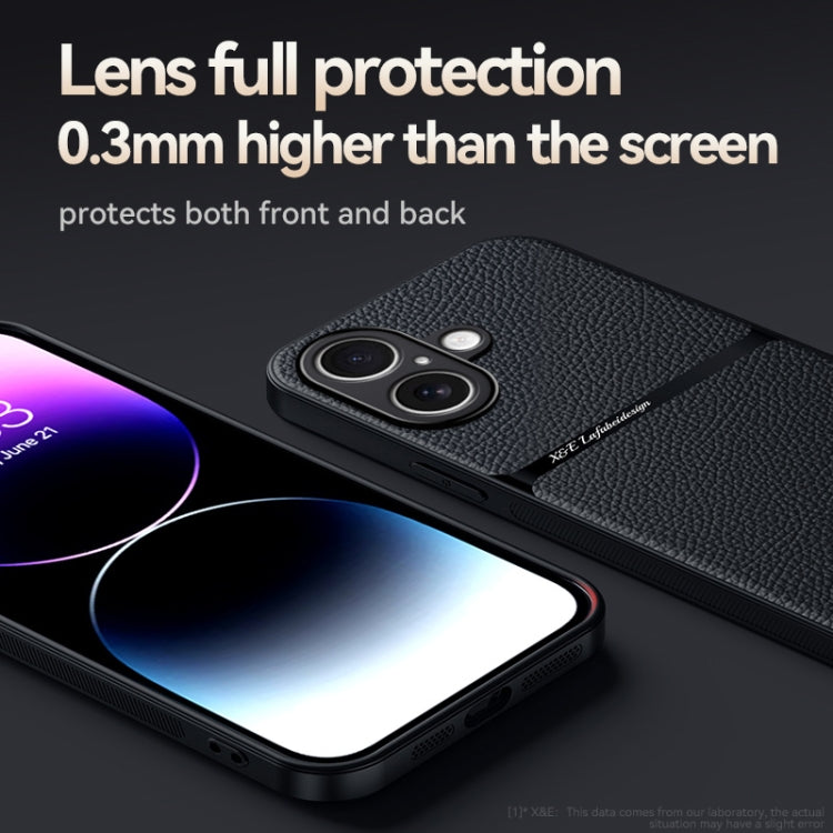 Custodia per telefono antiurto con copertura completa magnetica in pelle Litchi, For iPhone 16, For iPhone 15 Pro Max, For iPhone 15 Pro, For iPhone 15 Plus